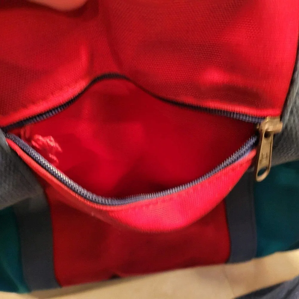 VTG‎ 70s 80s Pepsi-Cola Soda XL Canvas Boat & Tote Blue Red Zip Carry Bag RARE